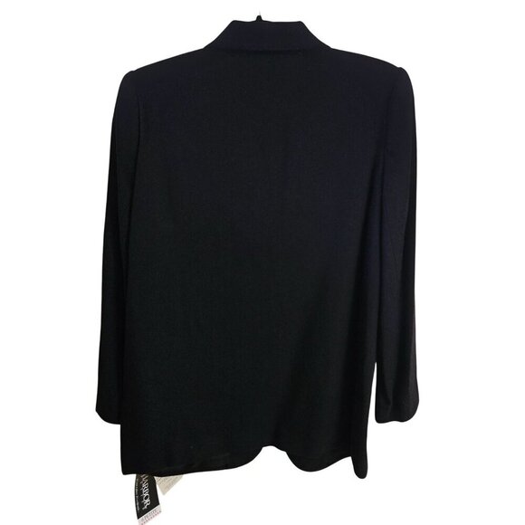 Sag Harbor NWT Black 100% Wool Closet Staple Blazer Size 6p - Picture 3 of 6